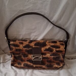Candie's Brown Leopard Shoulder Bag
